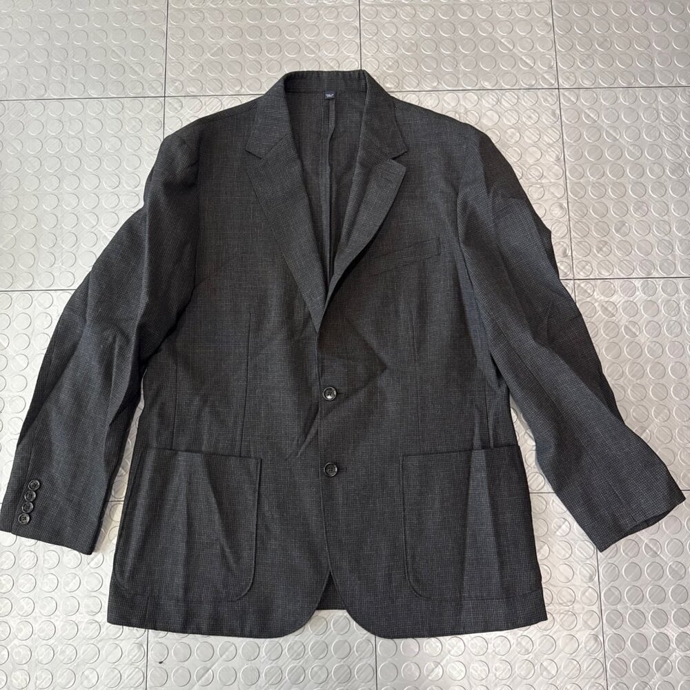 J Crew Crosby William Halstead Unstructured UK Wool Houndstooth Suit Jacket 42R